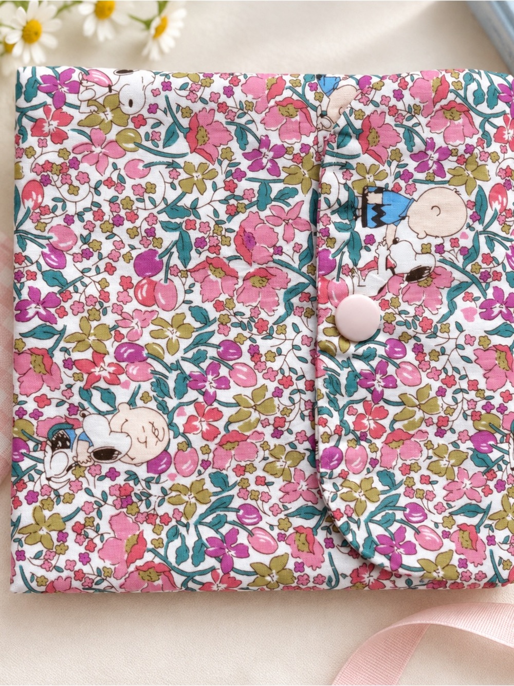 Handmade Snoopy Floral Pouch